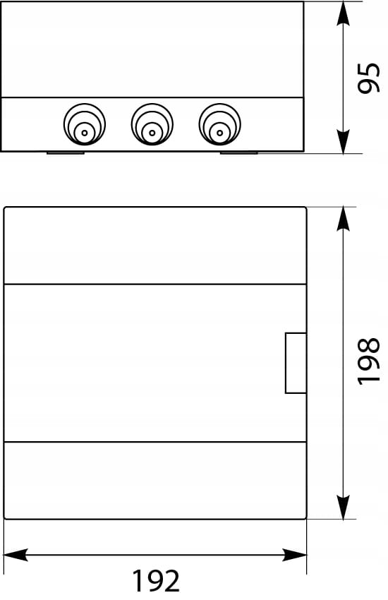 Rozdzielnica modułowa natynkowa SRn-6 N+PE 1x6M EP
